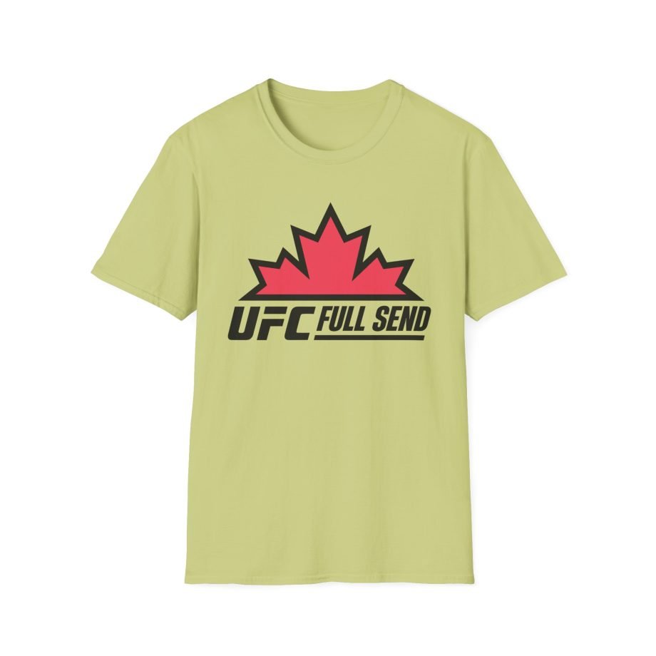 Full Send UFC Canada Leaf Unisex Softstyle T-Shirt