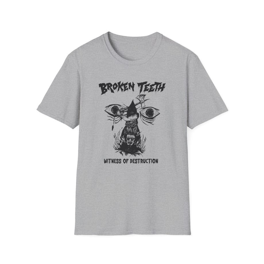 Broken Teeth Witness the Destruction Unisex Softstyle T-Shirt