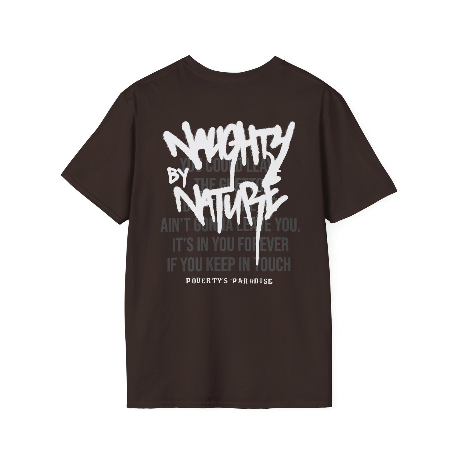 Naughty by Nature Poverty's Paradise Graffiti Unisex Softstyle T-Shirt