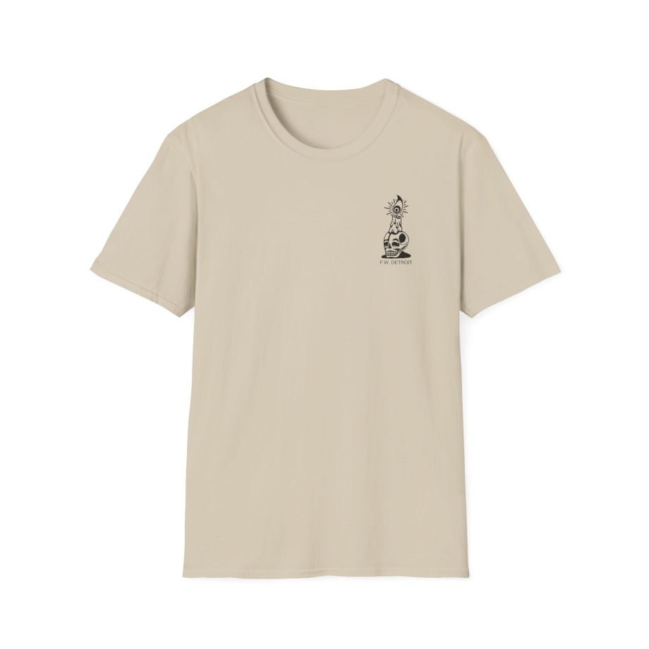 Fireworks Skull Unisex Softstyle T-Shirt