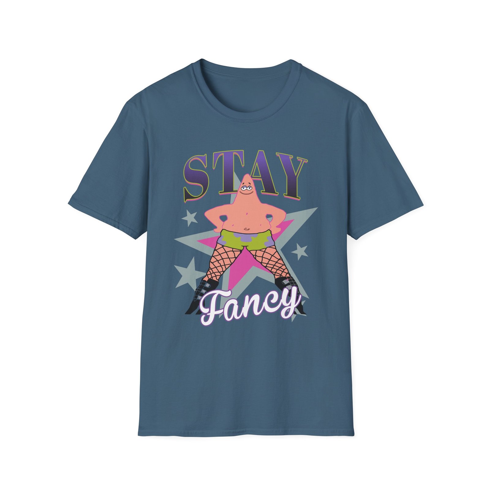 Spongebob Stay Fancy Unisex Softstyle T-Shirt
