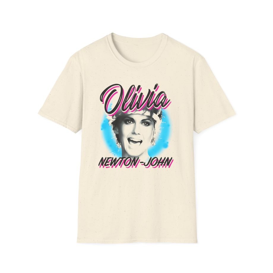 Olivia Newton John Pastel Paint Unisex Softstyle T-Shirt