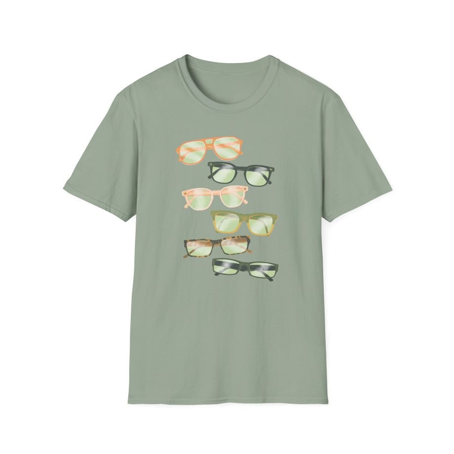 Good Mythical Morning Link's Glasses Evolution unisex softstyle t-shirt