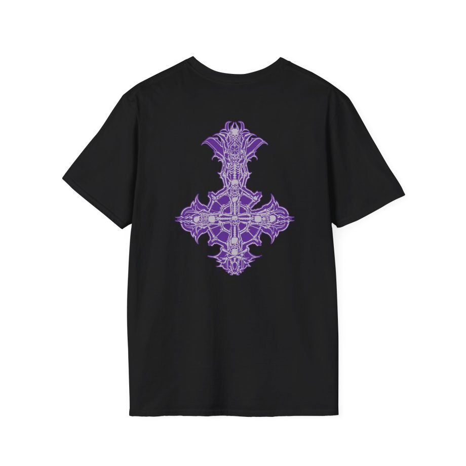 Ghost Band Chrome Purple Skeletá Unisex Softstyle T-Shirt