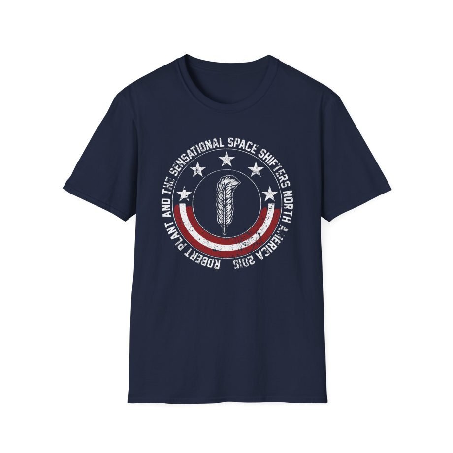 Robert Plant Patriotic Quill Itinerary Unisex Softstyle T-Shirt
