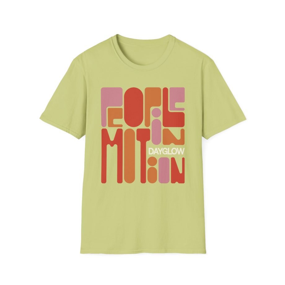 Dayglow Pop Art Motion Unisex Softstyle T-Shirt