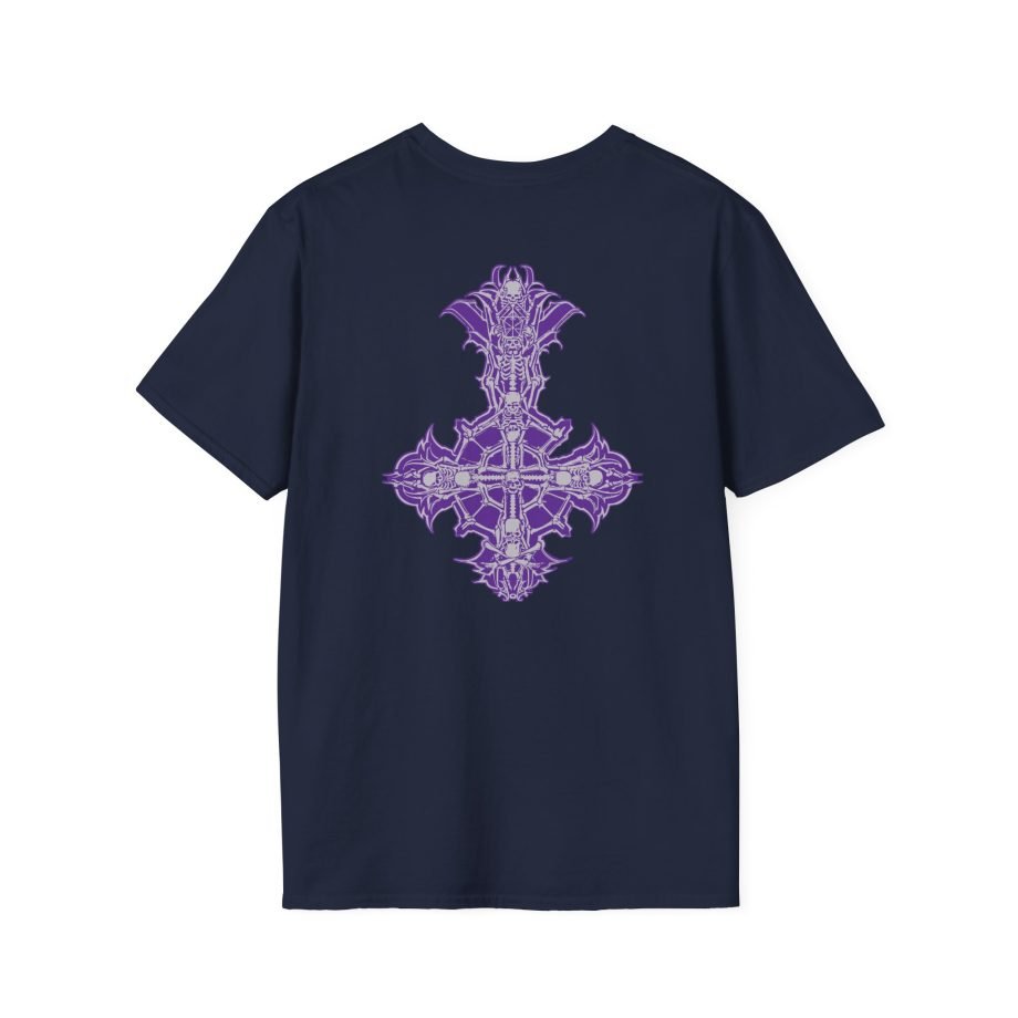 Ghost Band Chrome Purple Skeletá Unisex Softstyle T-Shirt