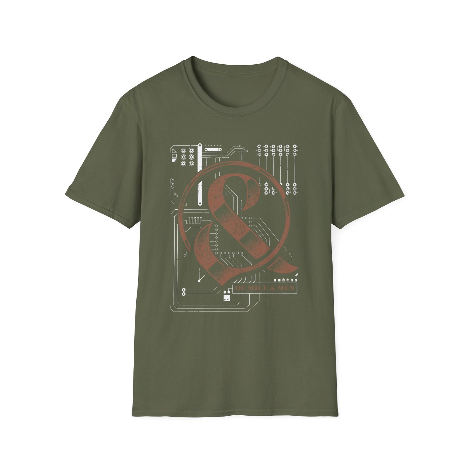 Of Mice and Men Circuit Board Unisex Softstyle T-Shirt