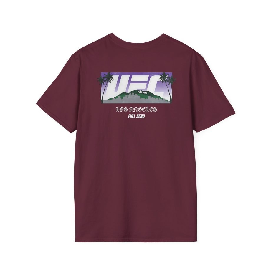 Full Send Ufc La Skyline Unisex Softstyle T-Shirt
