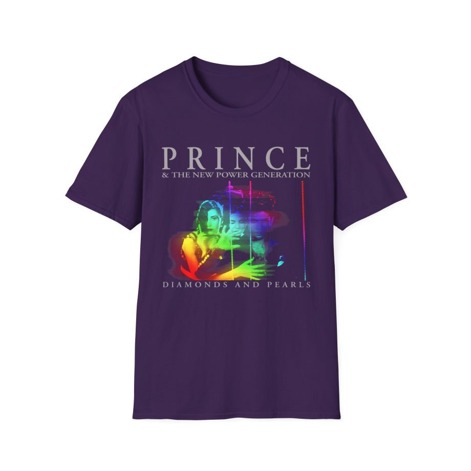Prince Diamonds And Pearls Hologram Unisex Softstyle T-Shirt