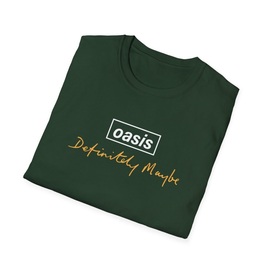 Oasis Definitely Maybe Tracklist Unisex Softstyle T-Shirt