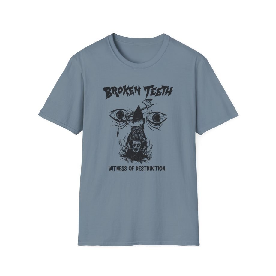 Broken Teeth Witness the Destruction Unisex Softstyle T-Shirt