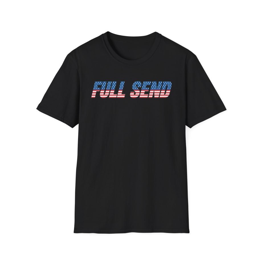 Full Send Usa Logo Unisex Softstyle T-Shirt
