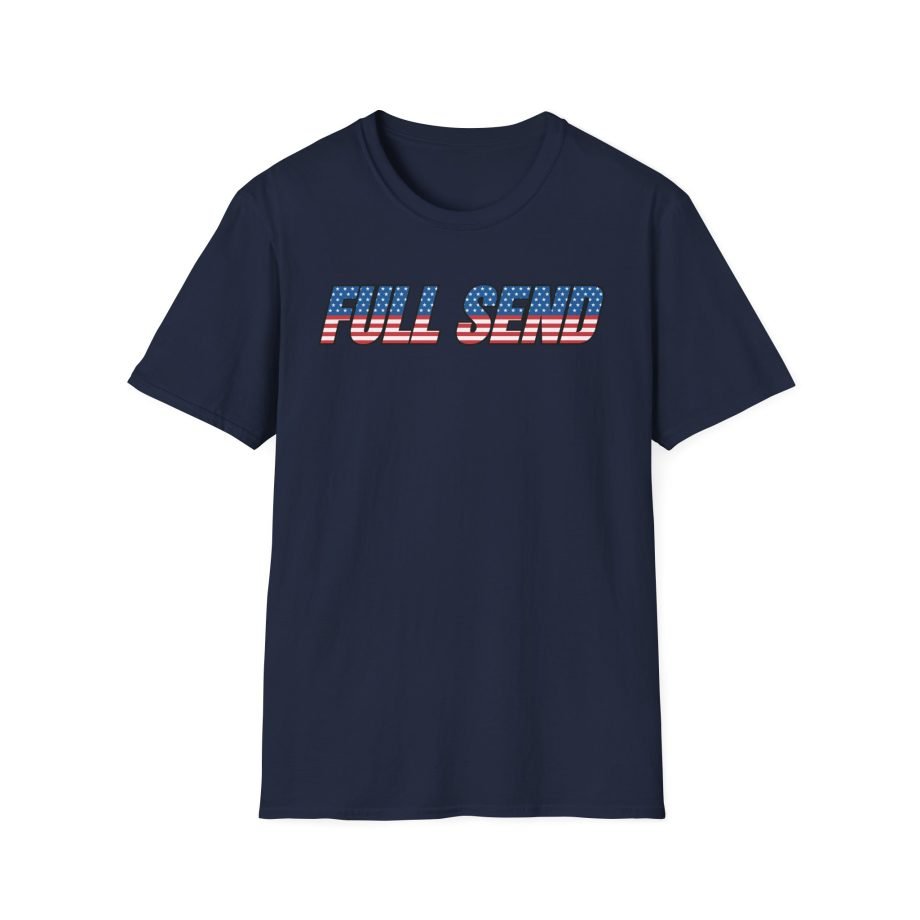 Full Send Usa Logo Unisex Softstyle T-Shirt