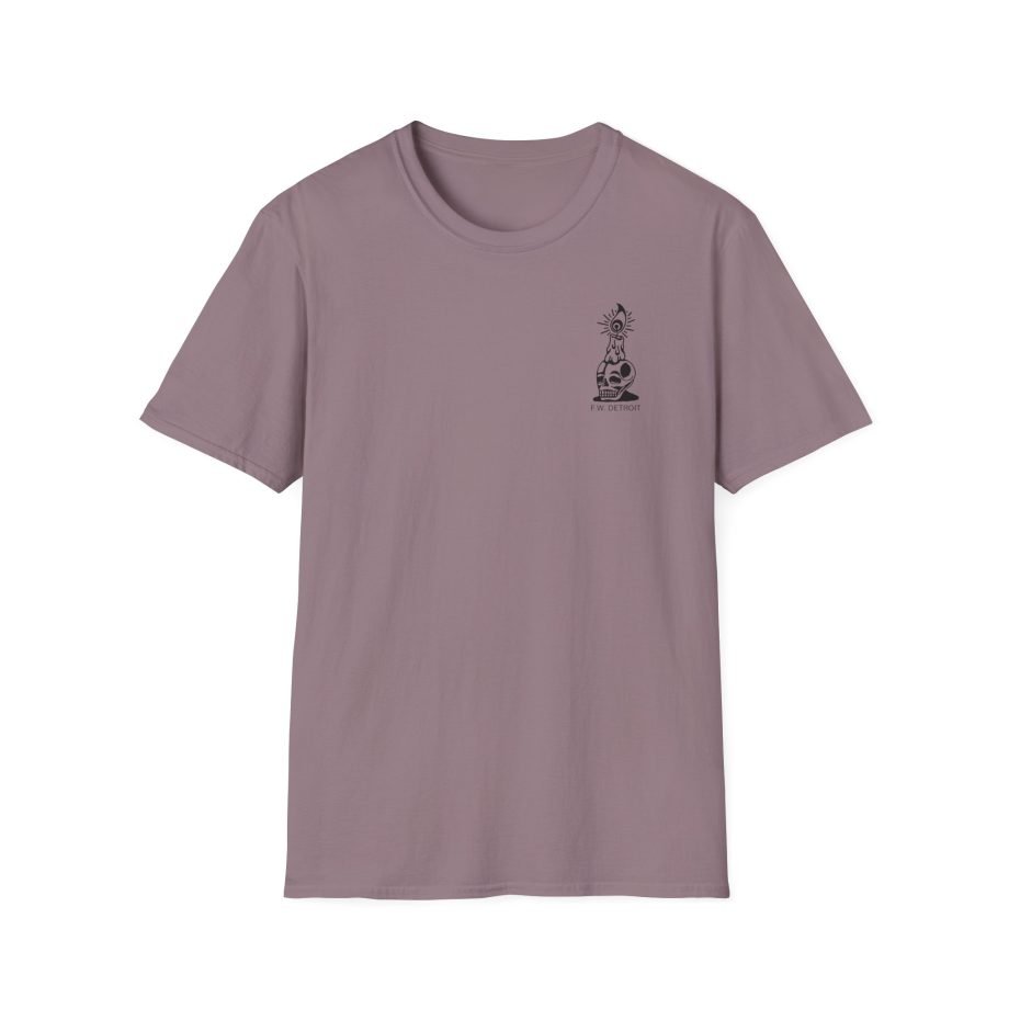 Fireworks Skull Unisex Softstyle T-Shirt