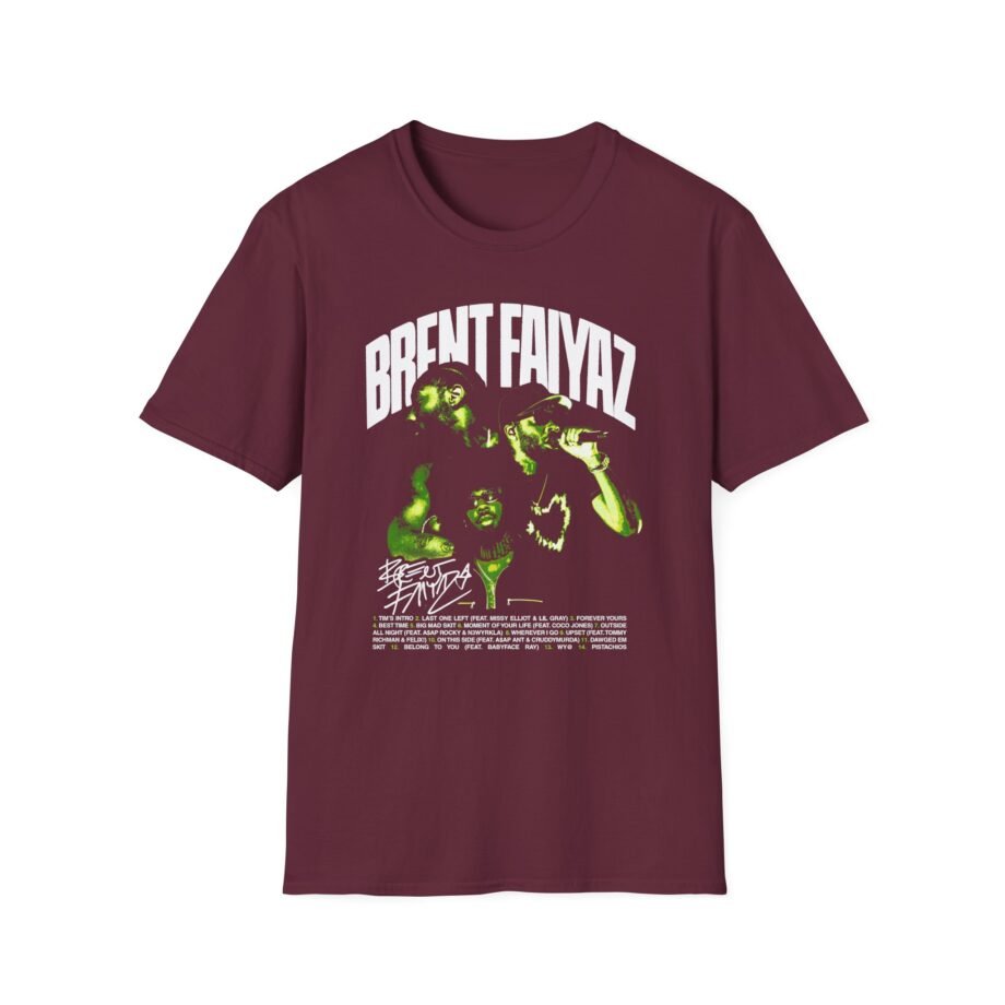 Brent Faiyaz Larger Than Life Album Unisex Softstyle T-Shirt