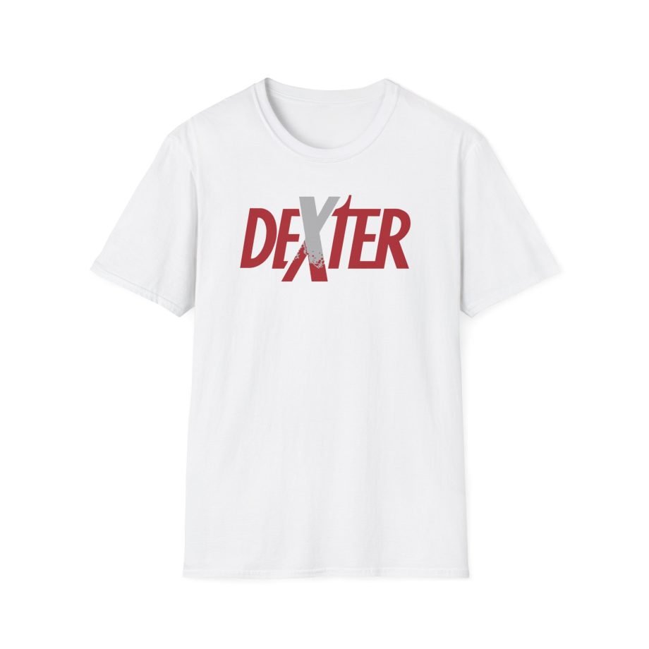 Dexter Spatter Logo Unisex Softstyle T-Shirt