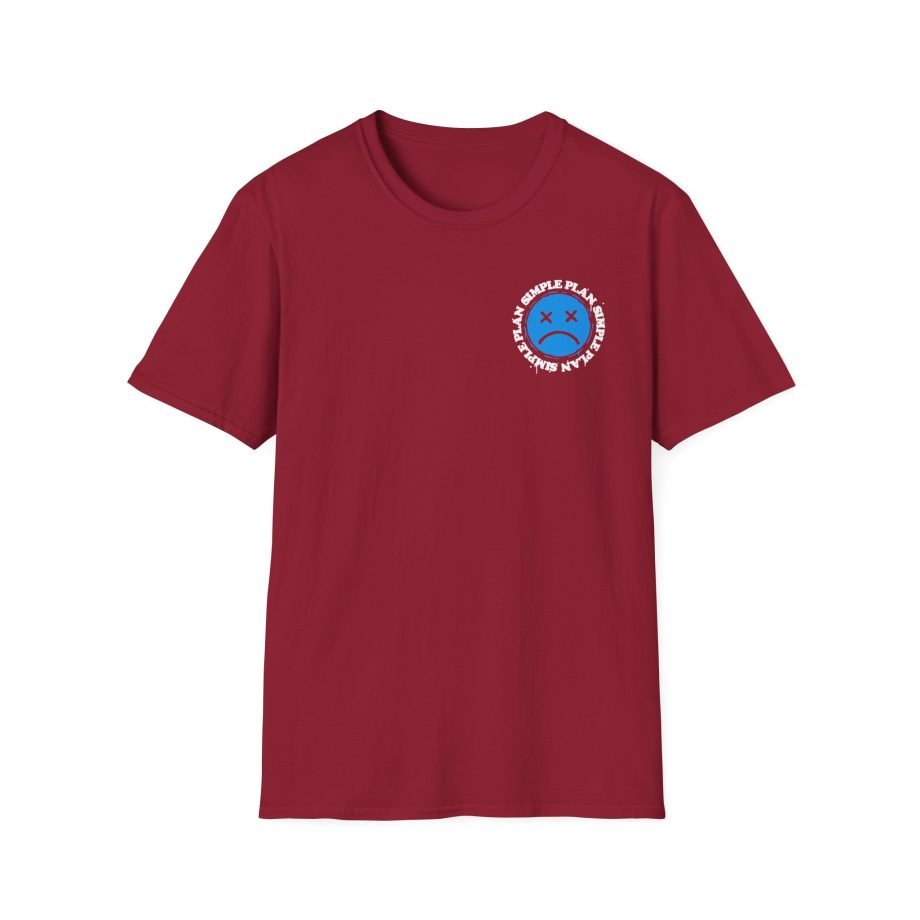Simple Plan Sad Face Unisex Softstyle T-Shirt