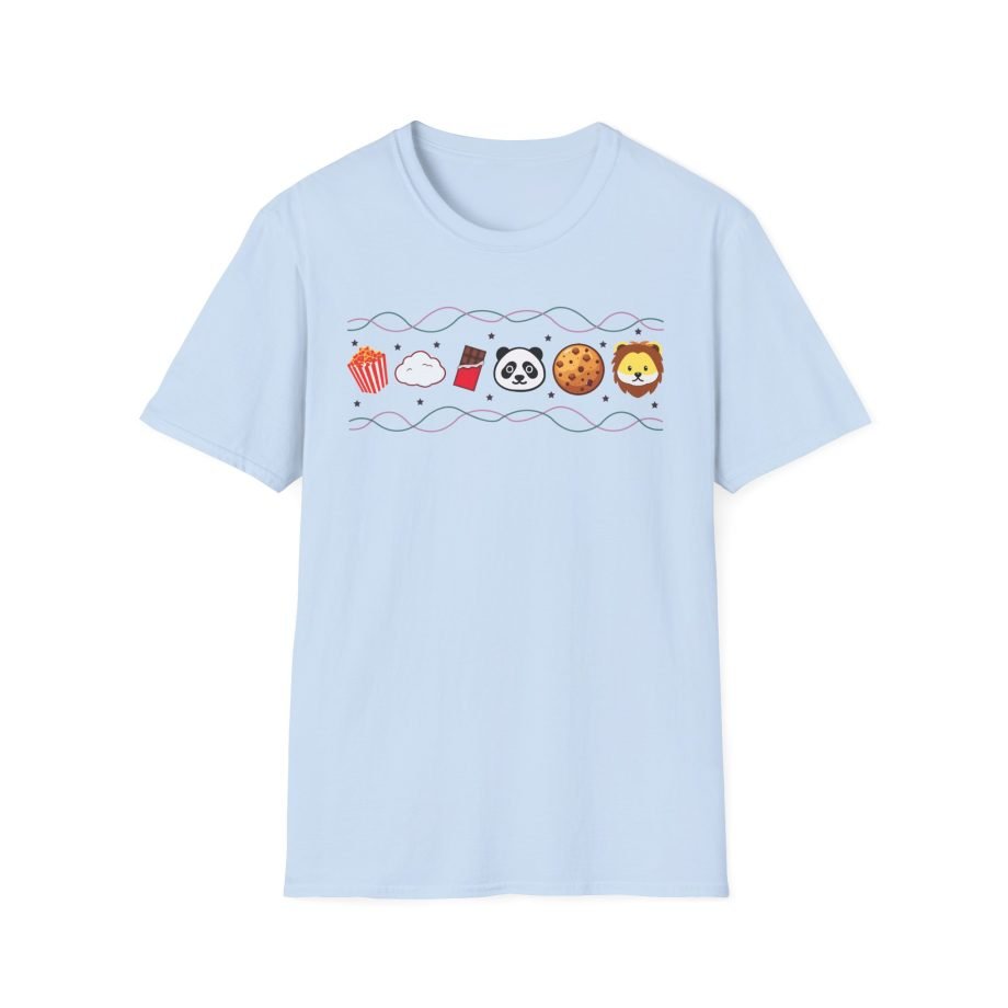 Harlow and Popcorn Emoji Unisex Softstyle T-Shirt
