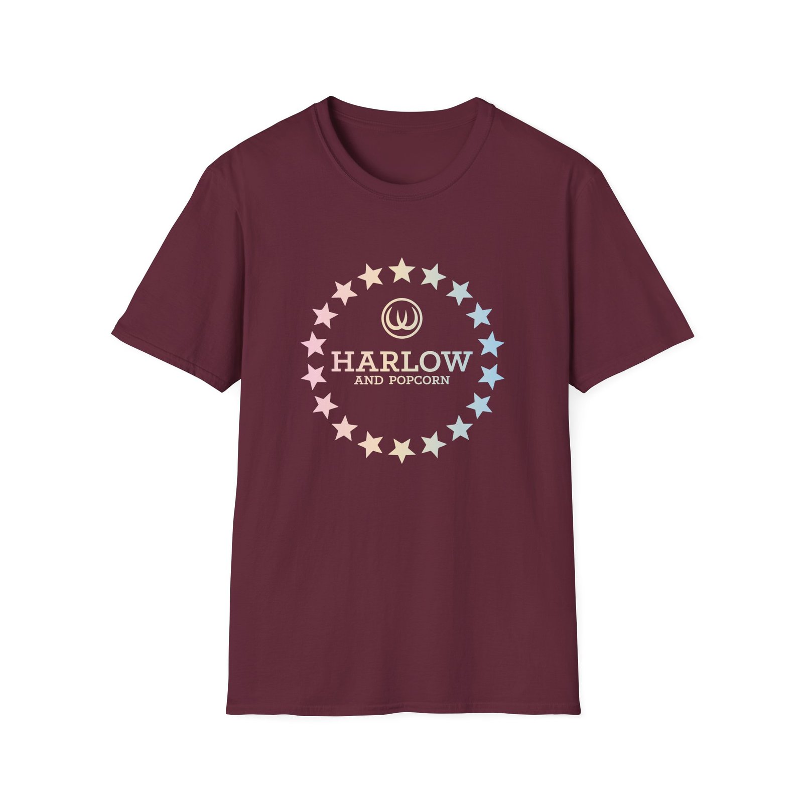 Harlow and Popcorn Unisex Softstyle T-Shirt