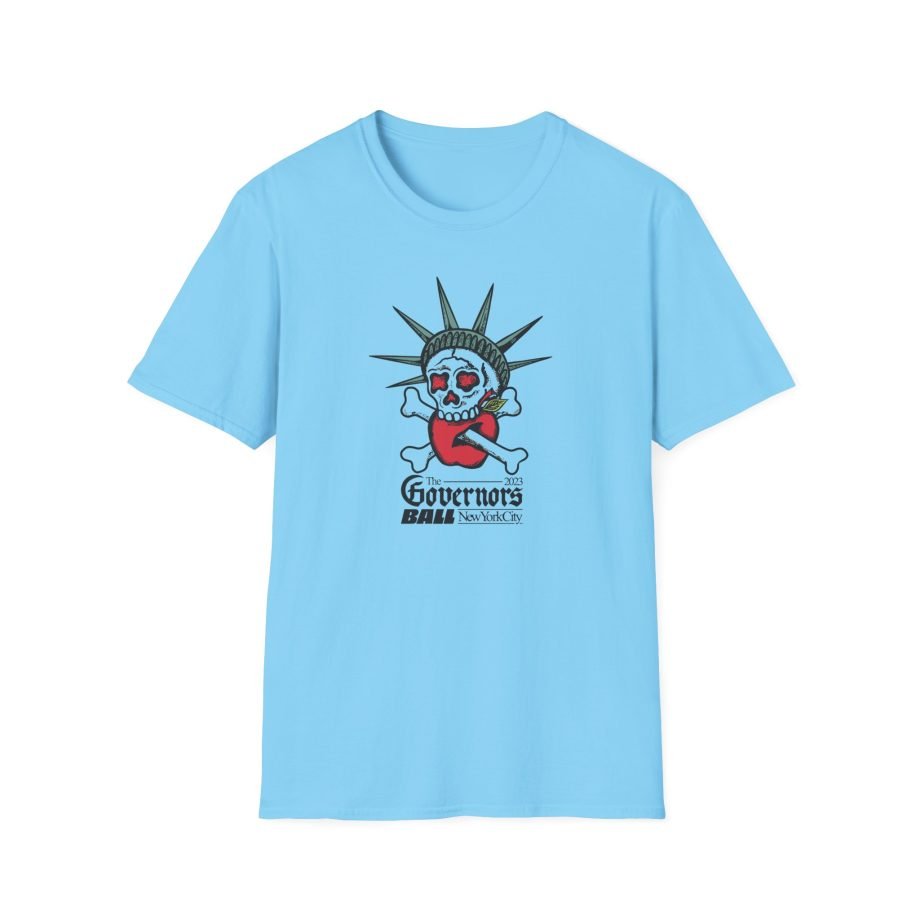 Gov Ball Liberty Skull Unisex Softstyle T-Shirt
