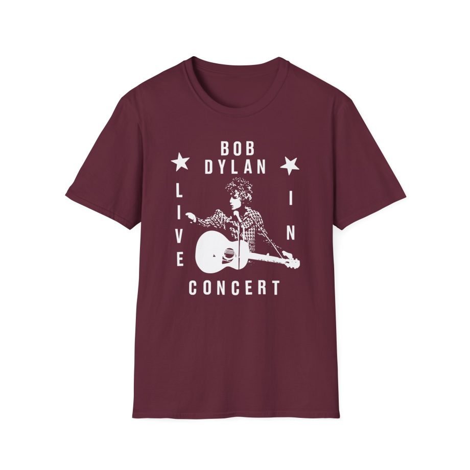 Bob Dylan Live In Concert Unisex Softstyle T-Shirt