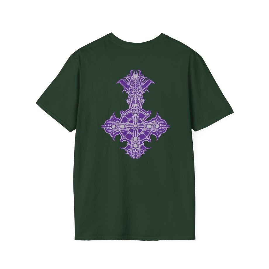 Ghost Band Chrome Purple Skeletá Unisex Softstyle T-Shirt
