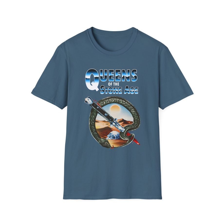 Queens of the Stone Age Qotsa Desert Skull Unisex Softstyle T-Shirt