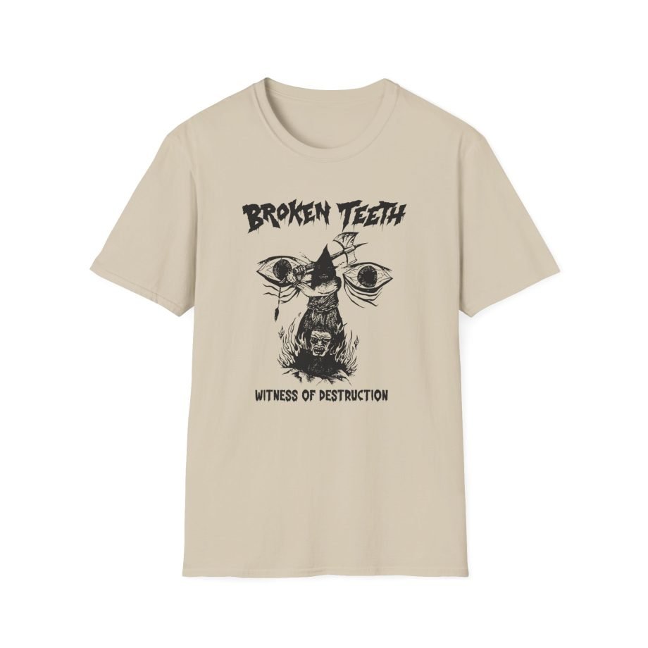 Broken Teeth Witness the Destruction Unisex Softstyle T-Shirt