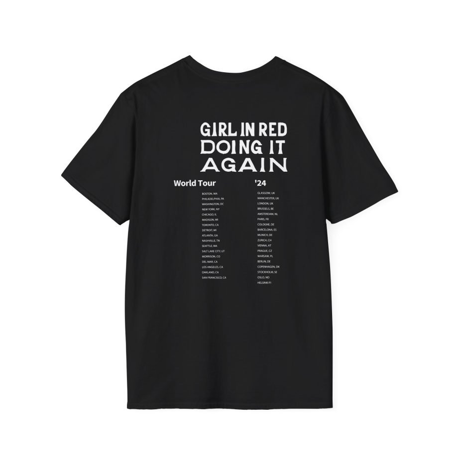 Girl in Red Rainbow Silhouette Unisex Softstyle T-Shirt