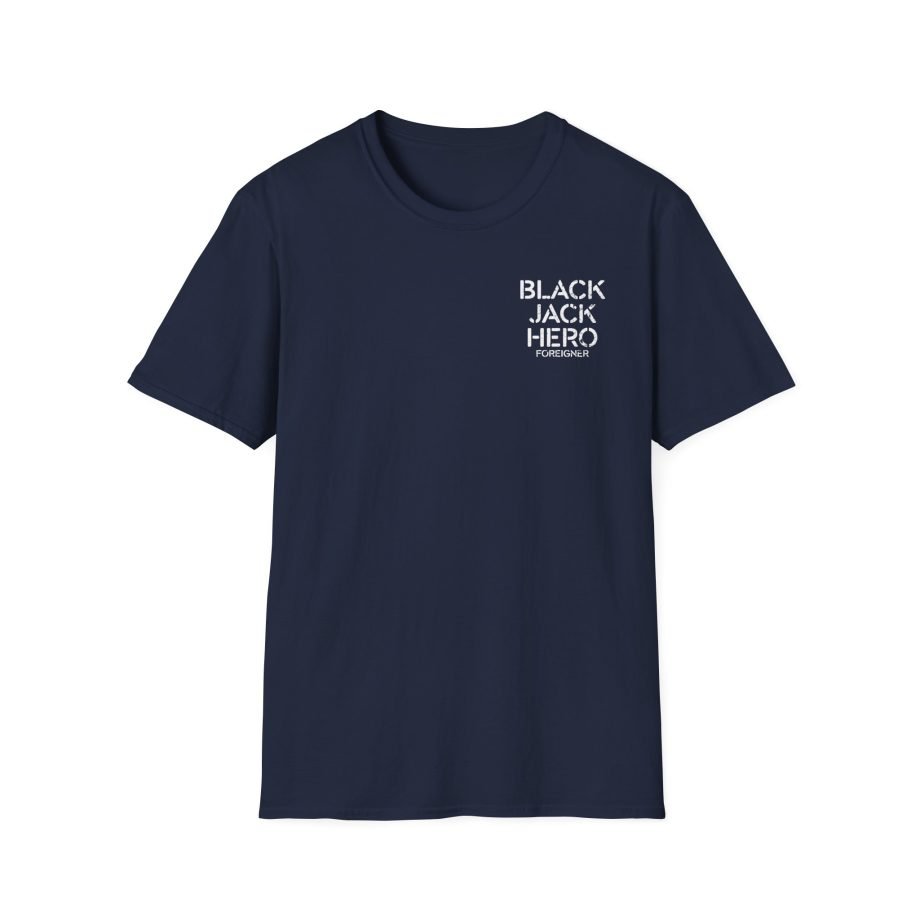 Foreigner Black Jack Hero Unisex Softstyle T-Shirt