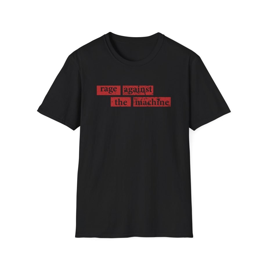 Rage Against the Machine Rage Stencil Type Unisex Softstyle T-Shirt