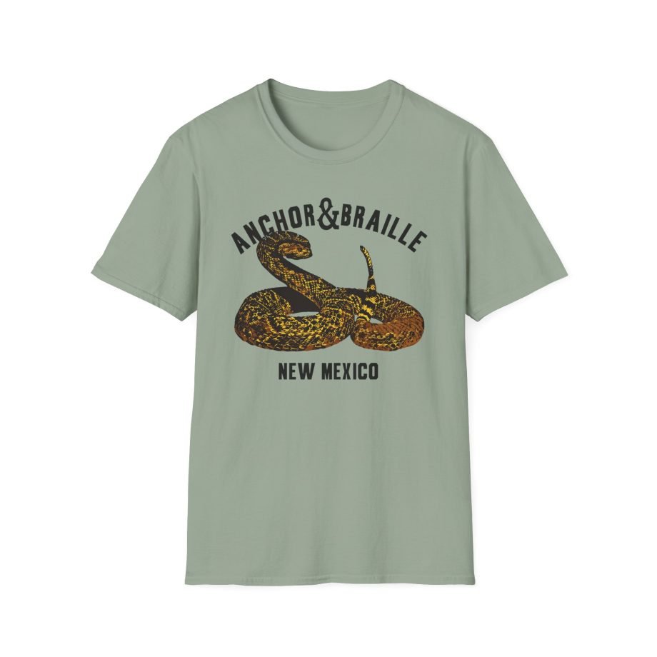 Anchor and Braille Rattle Snake Unisex Softstyle T-Shirt