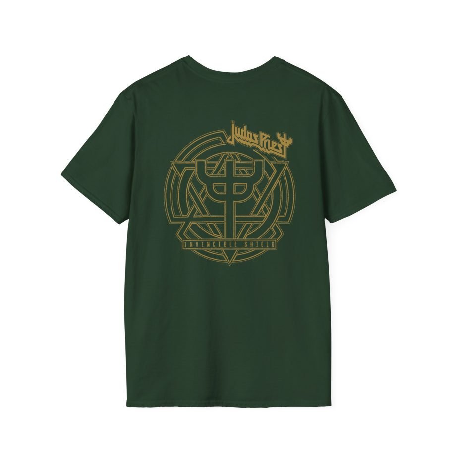 Judas Priest Gold Invincible Shield Unisex Softstyle T-Shirt
