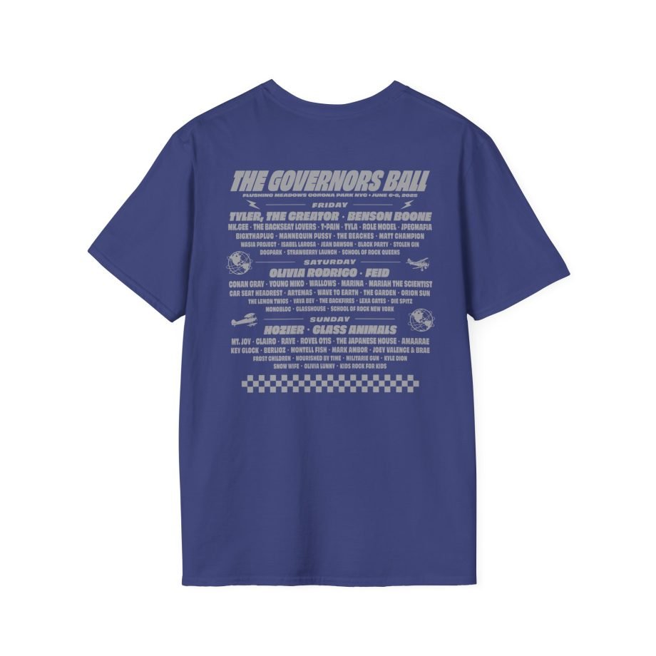 Gov Ball Lady Liberty Lineup Unisex Softstyle T-Shirt
