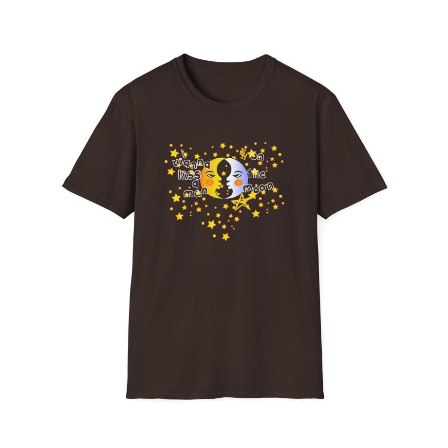 B I Wanna Kiss a Man on the Moon Unisex Softstyle T-Shirt