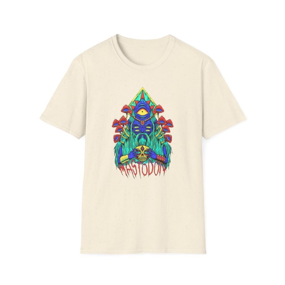 Mastodon Mushroom Wizard Glow Unisex Softstyle T-Shirt
