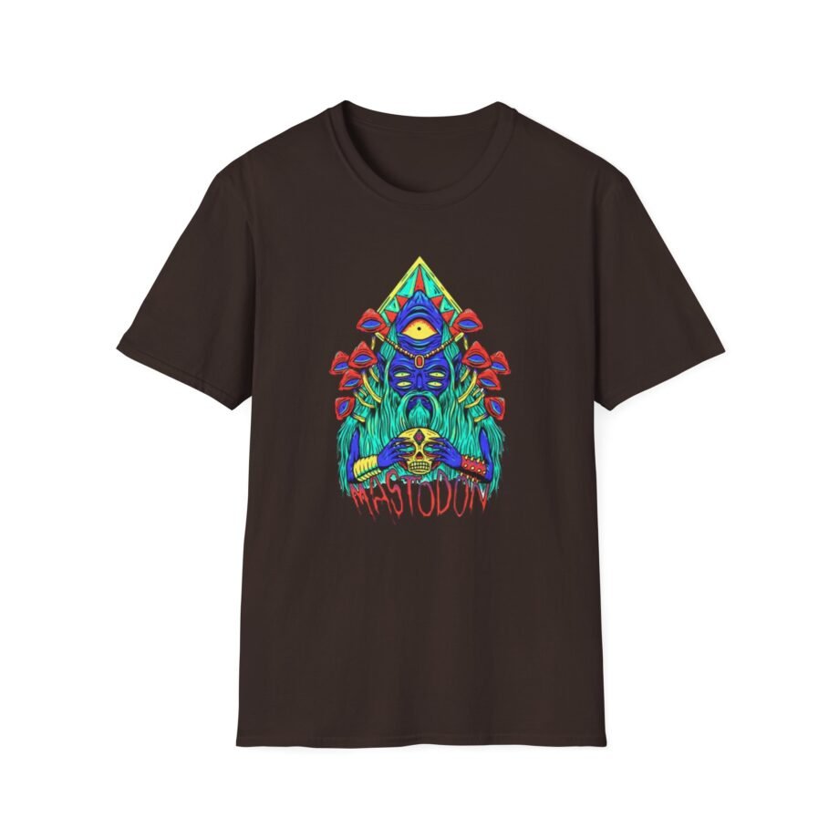 Mastodon Mushroom Wizard Glow Unisex Softstyle T-Shirt