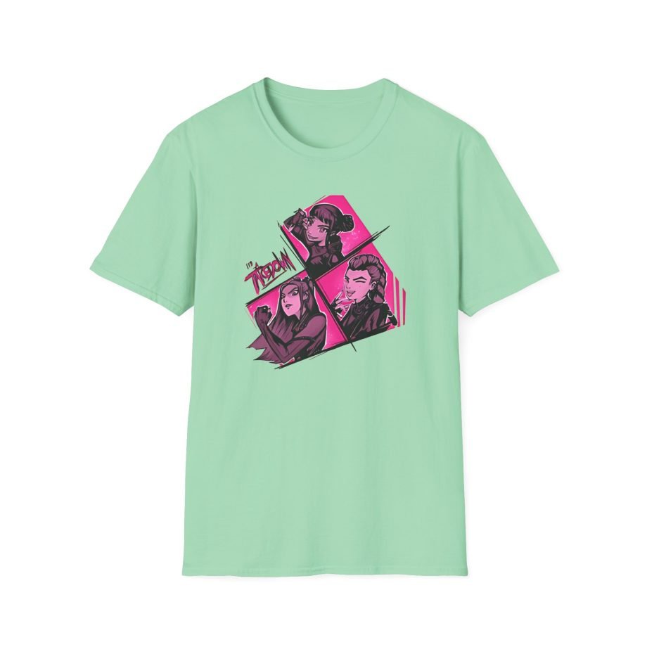 Kpop Demon Hunters Take Down Unisex Softstyle T-Shirt