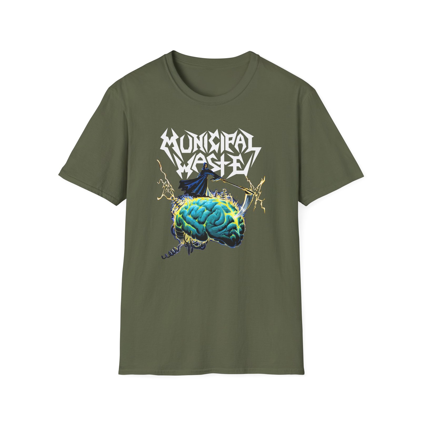 Municipal Waste Brain Reaper Unisex Softstyle T-Shirt