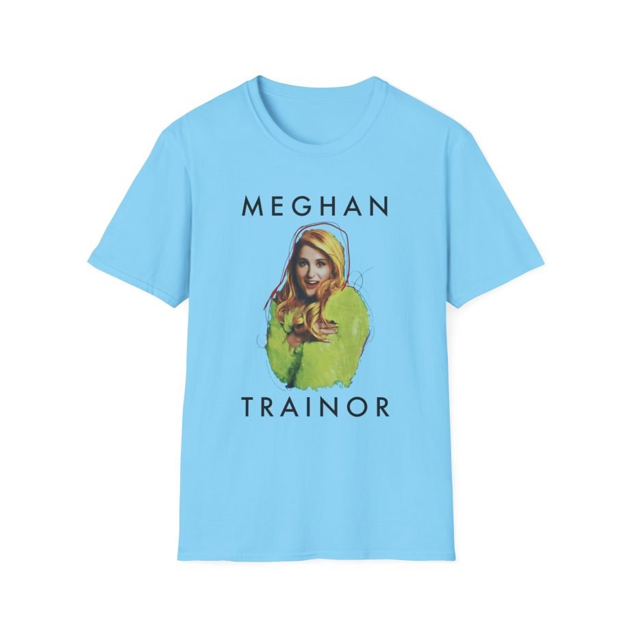 Meghan Trainor Title Pose Turquoise Unisex Softstyle T-Shirt