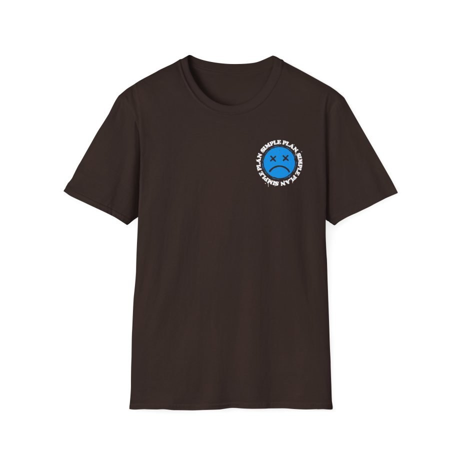 Simple Plan Sad Face Unisex Softstyle T-Shirt
