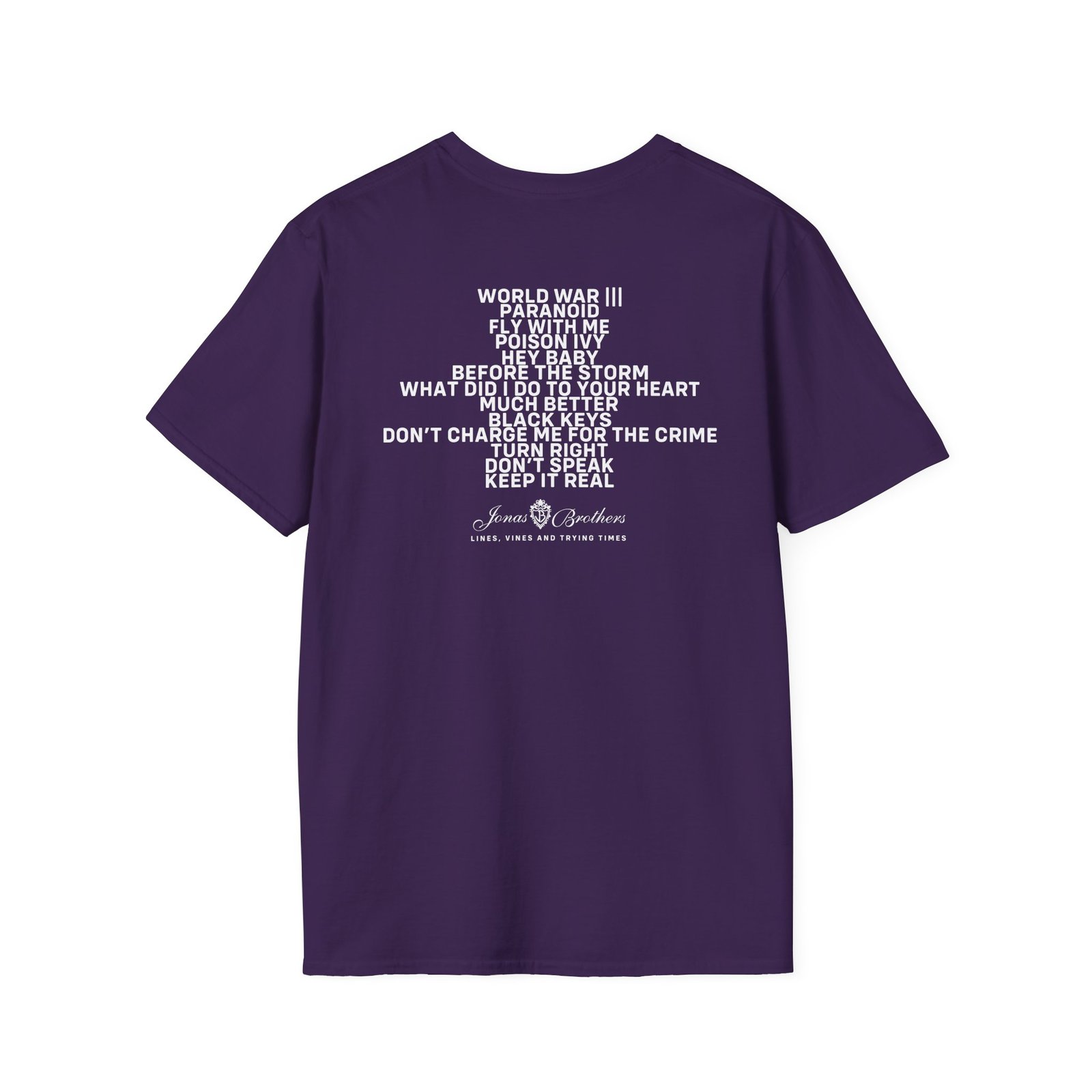 Jonas Brothers Lines Vines & Trying Times Unisex Softstyle T-Shirt