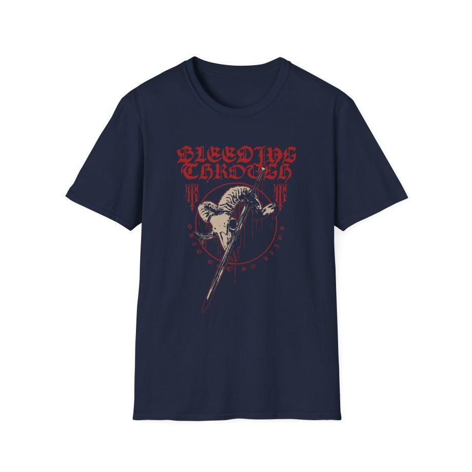 Bleeding Through Ram Skull Unisex Softstyle T-Shirt