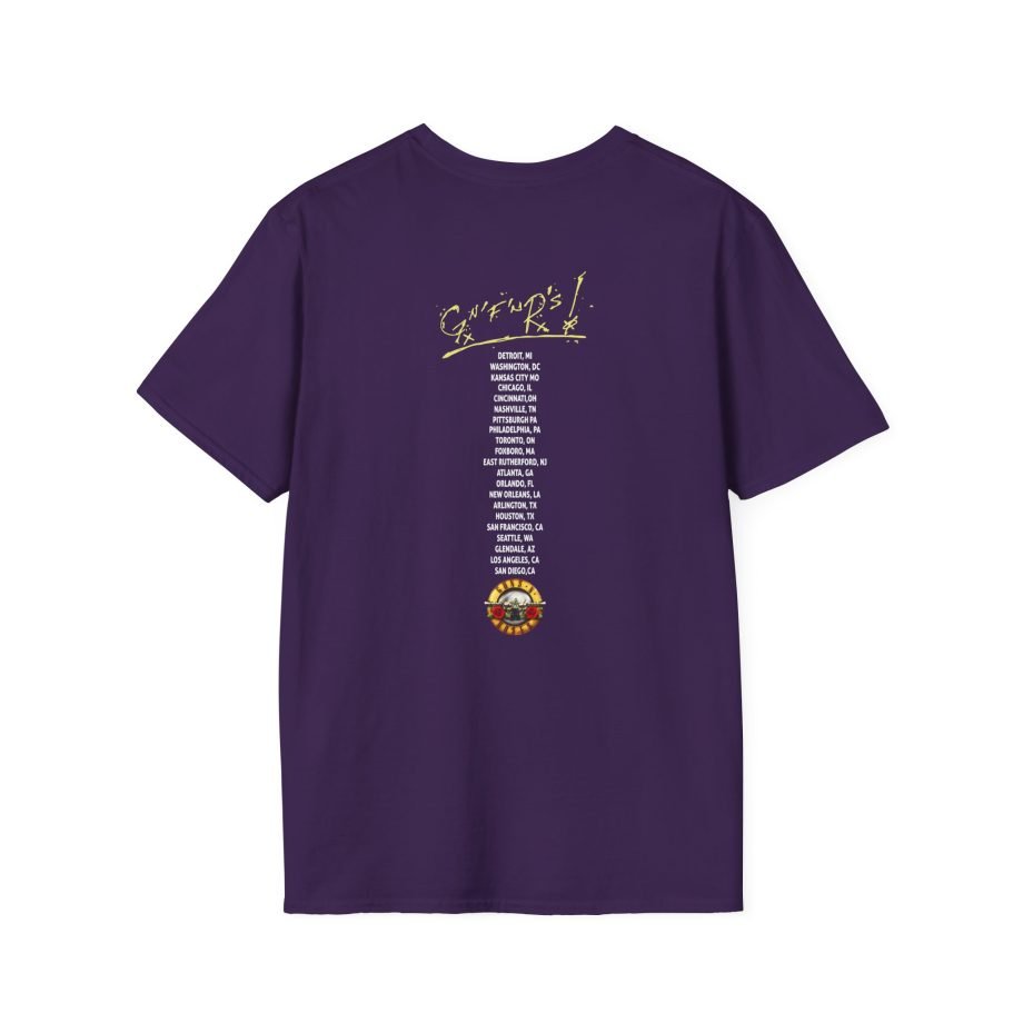Guns N Roses Bullet Seal Tour Unisex Softstyle T-Shirt