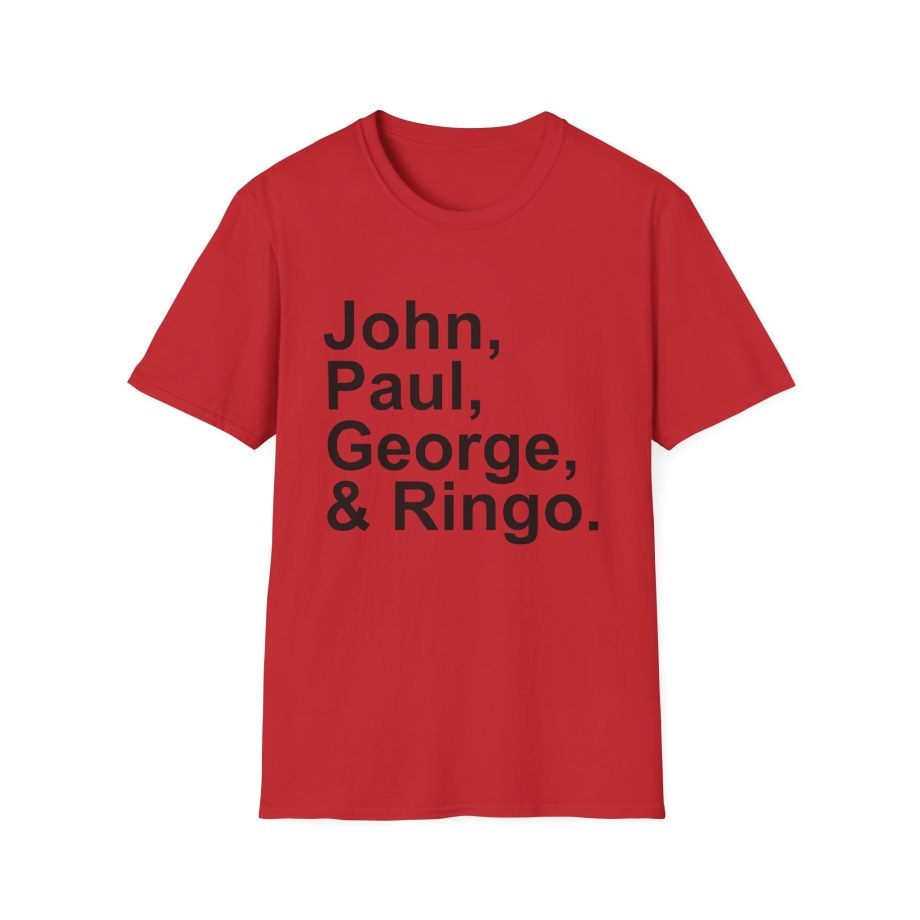The Beatles John, Paul, George, Ringo Unisex Softstyle T-Shirt