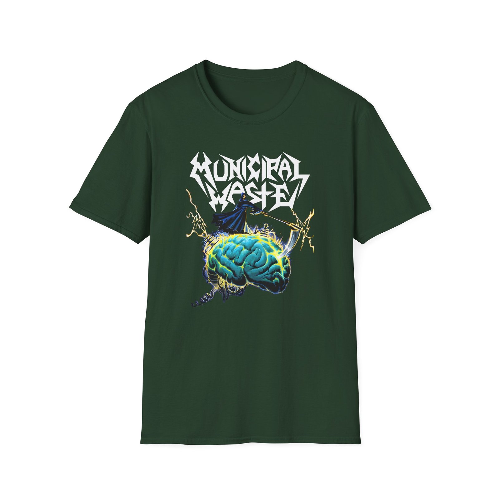 Municipal Waste Brain Reaper Unisex Softstyle T-Shirt