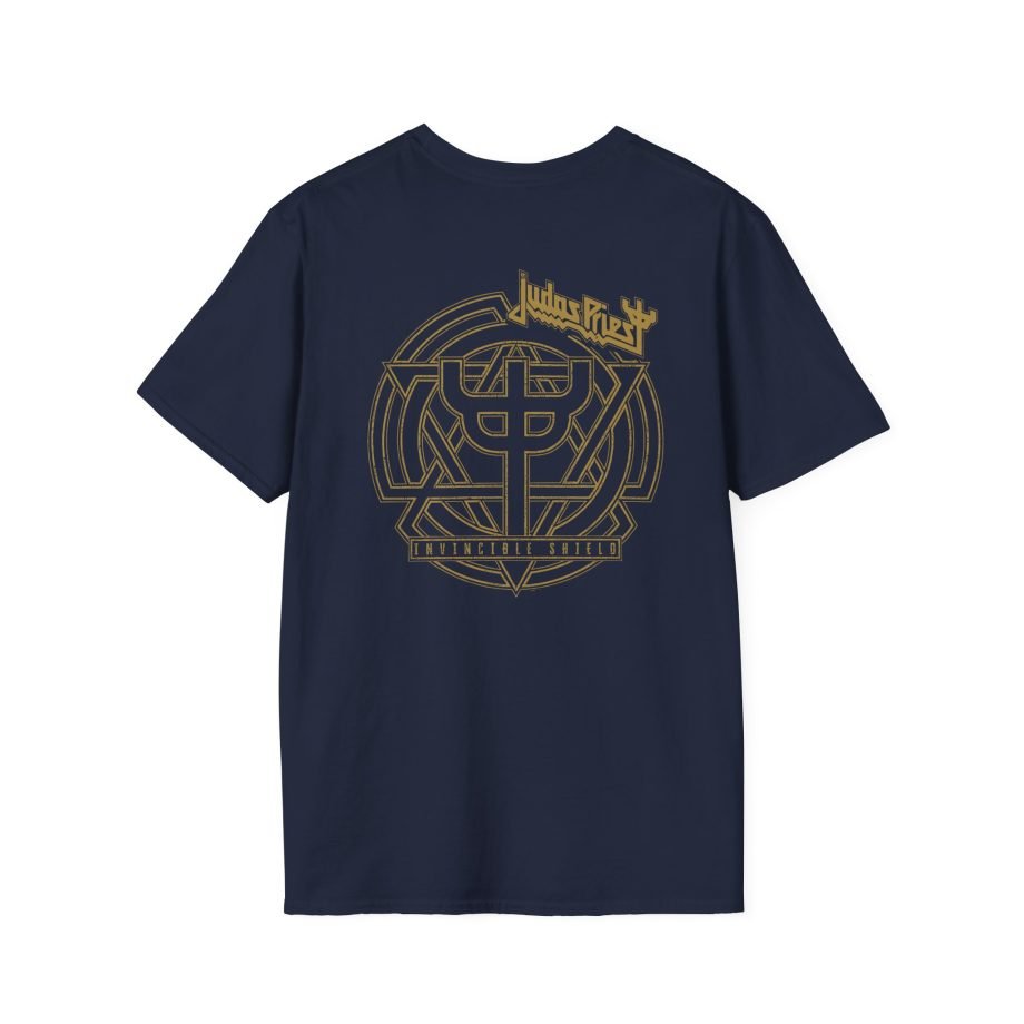Judas Priest Gold Invincible Shield Unisex Softstyle T-Shirt