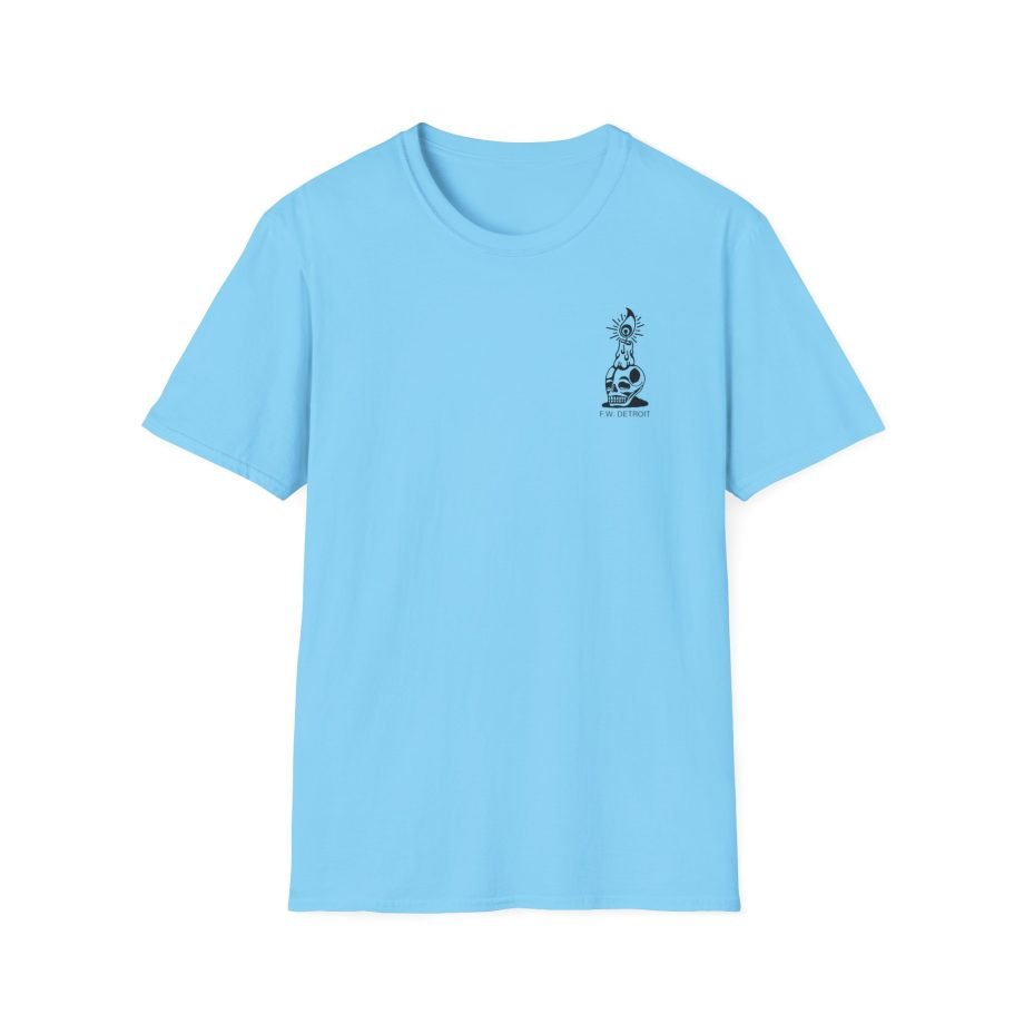 Fireworks Skull Unisex Softstyle T-Shirt
