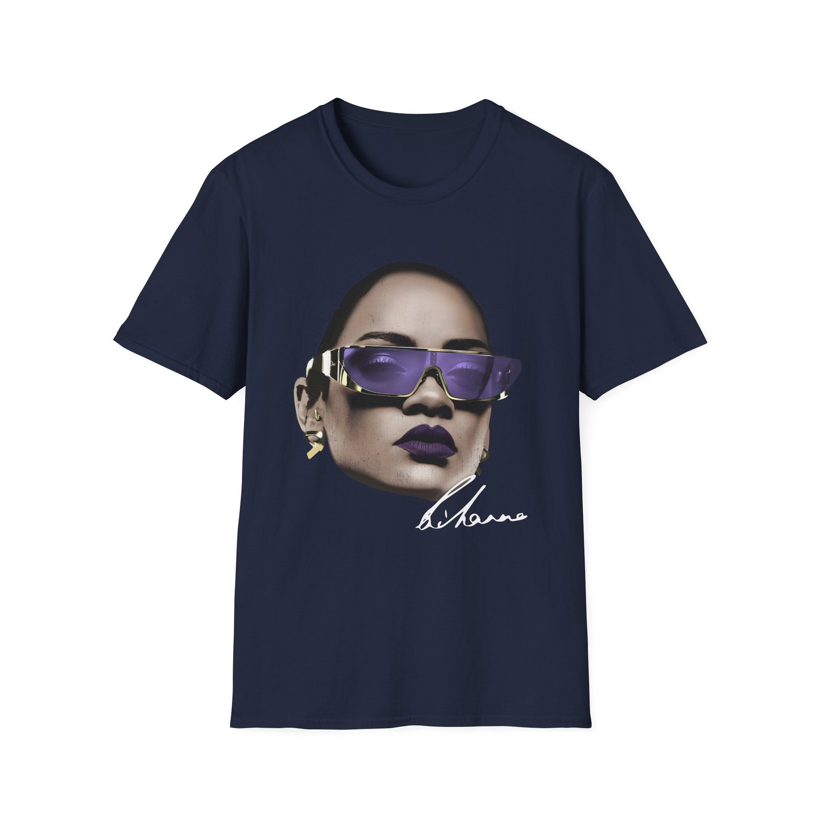 Rihanna Face Drop Unisex Softstyle T-Shirt